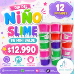 Mini baldes slime 
12 unidades
