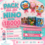 Pack  de tazones 
Disney y globos