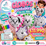 Globos para colorear 
12 unidades