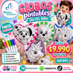 Globos para colorear 
12 unidades