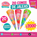 Jalea dulce cono 
20 unidades