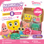Mashmellow de bob esponja caja con 8 unidades