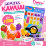 Gomitas kawuai 
frutas y sushi