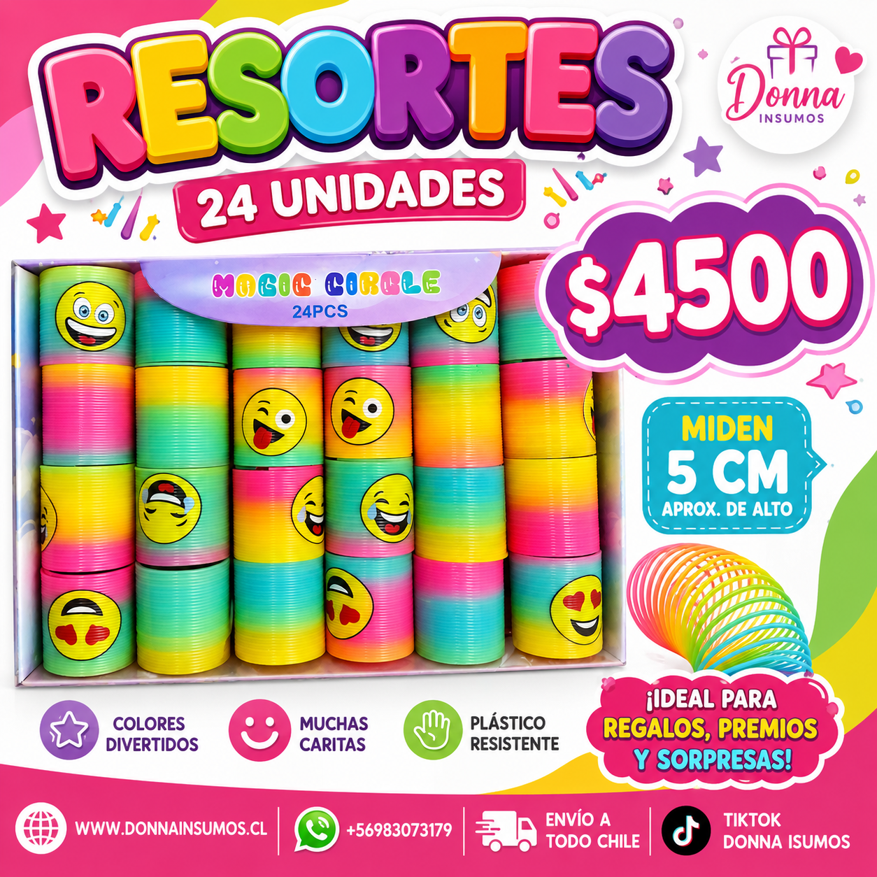 2026/08/1000846495.png Resorte de 5cm
24 unidades - Imagen 1