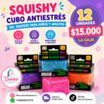 Caja de squishy cuadrado 
12 unidades