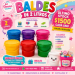 Baldes de color 
2 litros
