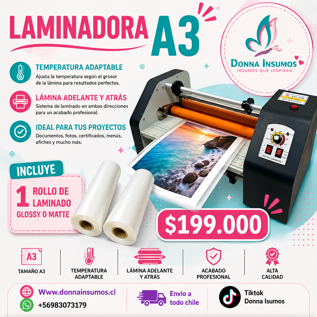 2026/08/1000893955-1.png Laminadora semi industrial A3 - Imagen 1