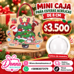 Caja para esferas 8cm 
12 unidades