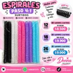 Espirales plásticos surtidos