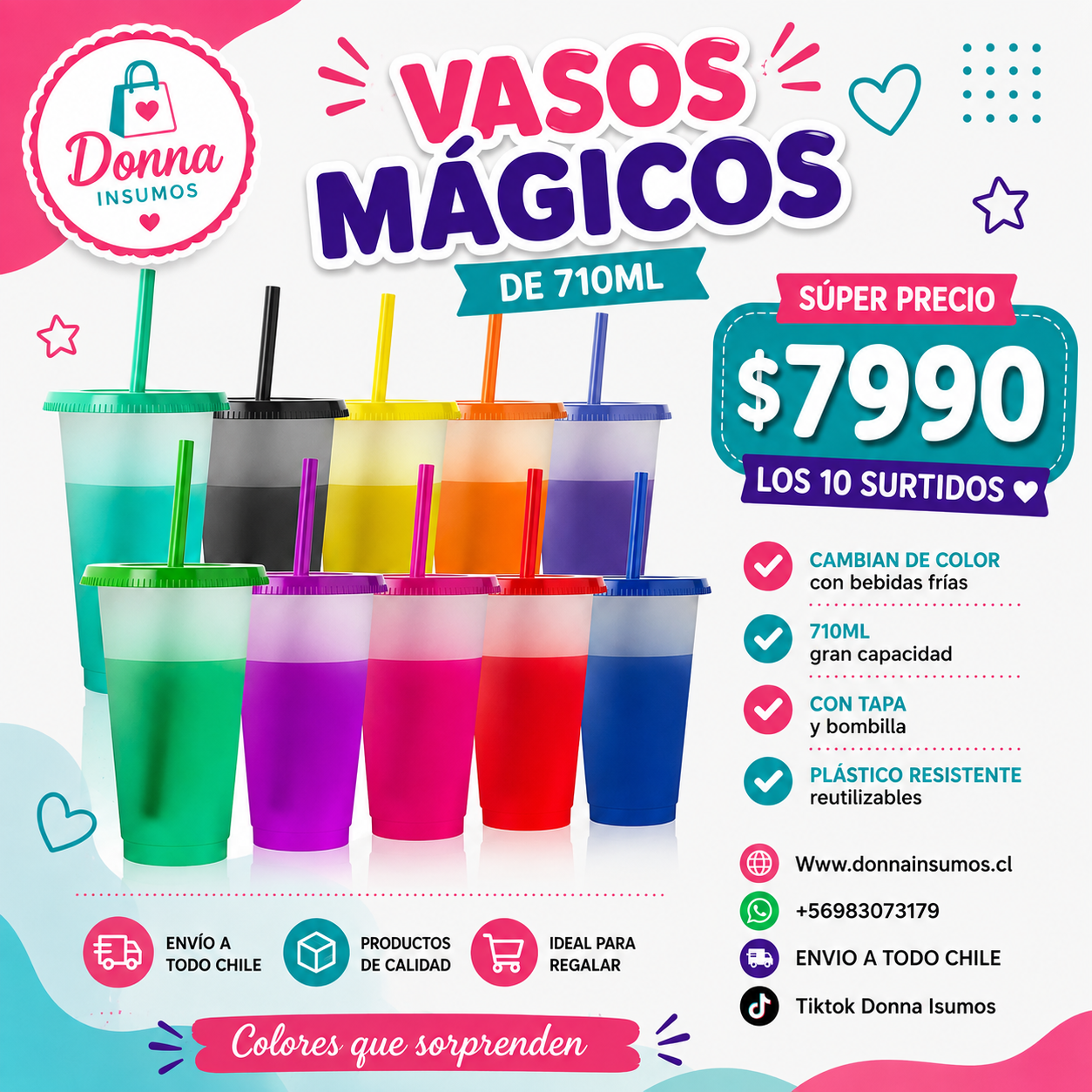 2026/10/1000892201.png Vasos mágicos surtidos
10 unidades - Imagen 1