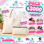 Pack bolsa y estuche crea