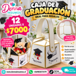 Caja graduación para arreglos 
12 unidades
