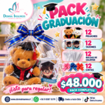 Pack taza y oso 
graduación 12 uni