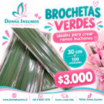 Brocheta alambre 
100 unidades