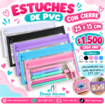Estuche  pvc 
6 unidades