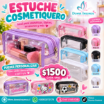 Cosmetiquero pvc 
6 unidades