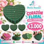 Corazón floral