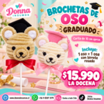 Brochetas de ositos 
12 unidas